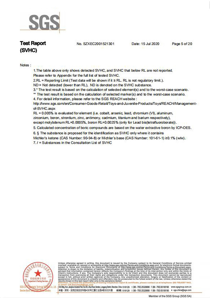 一次性保險絲REACH認證5